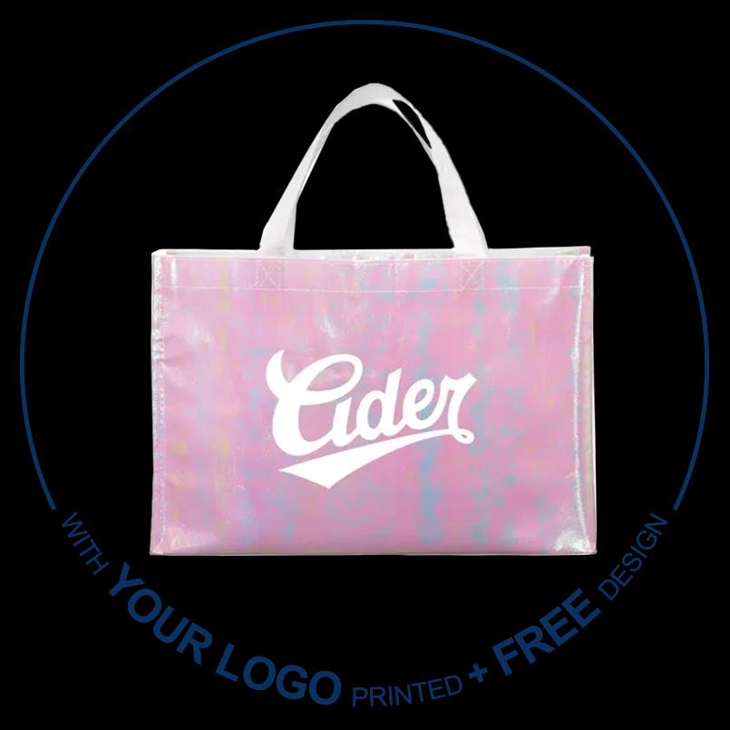 Shiny non-woven totes-image