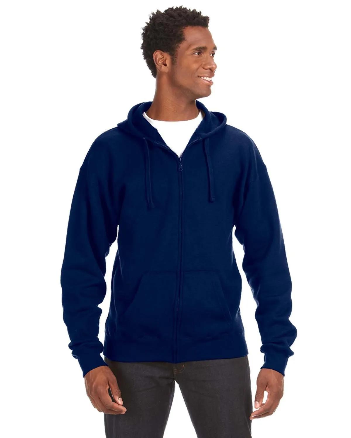 Adult Premium Full-Zip Fleece Hooded Sweatshirt 1 of 14