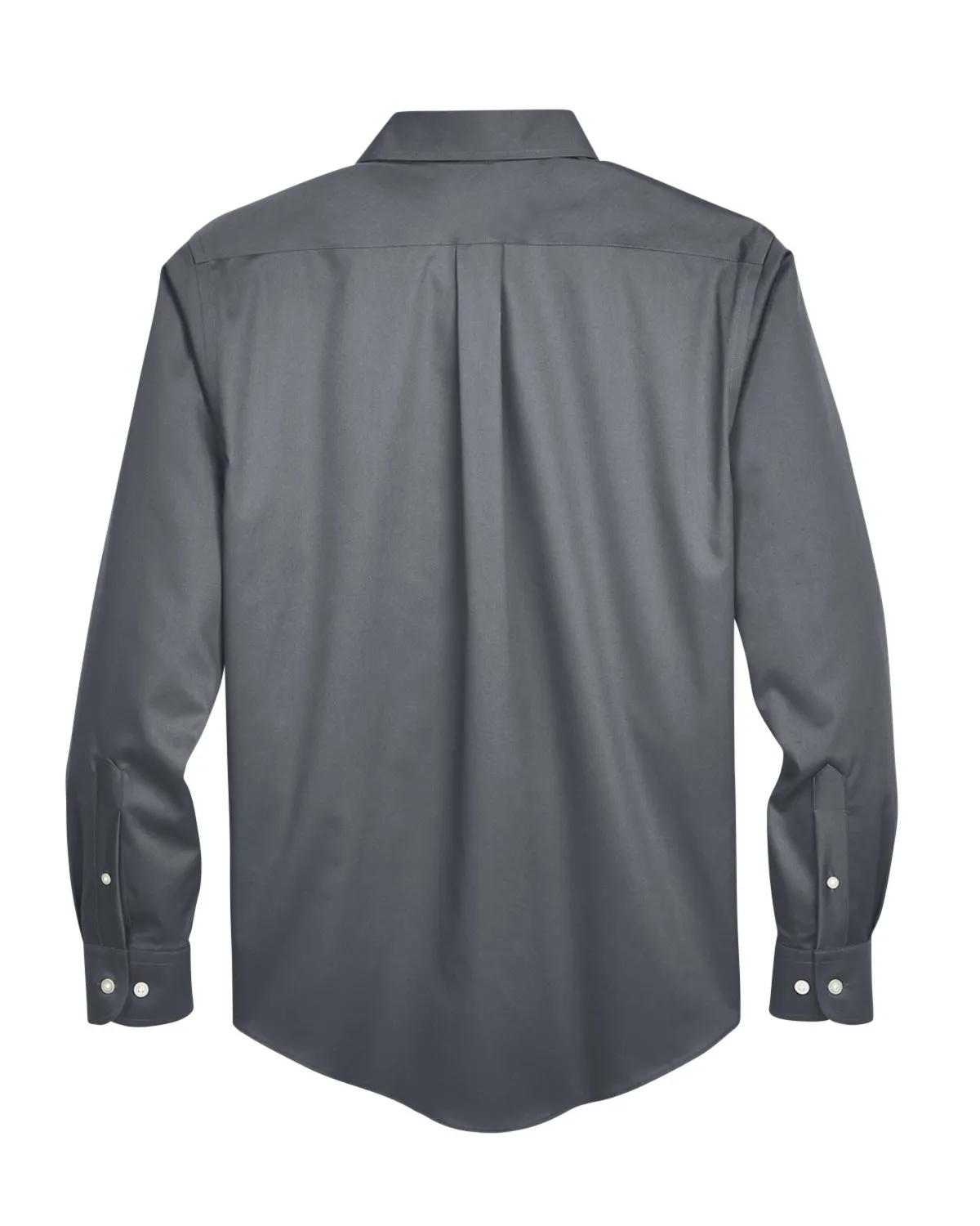 Men's Crown Collection® Tall Solid Stretch Twill Woven Shirt 10 of 27