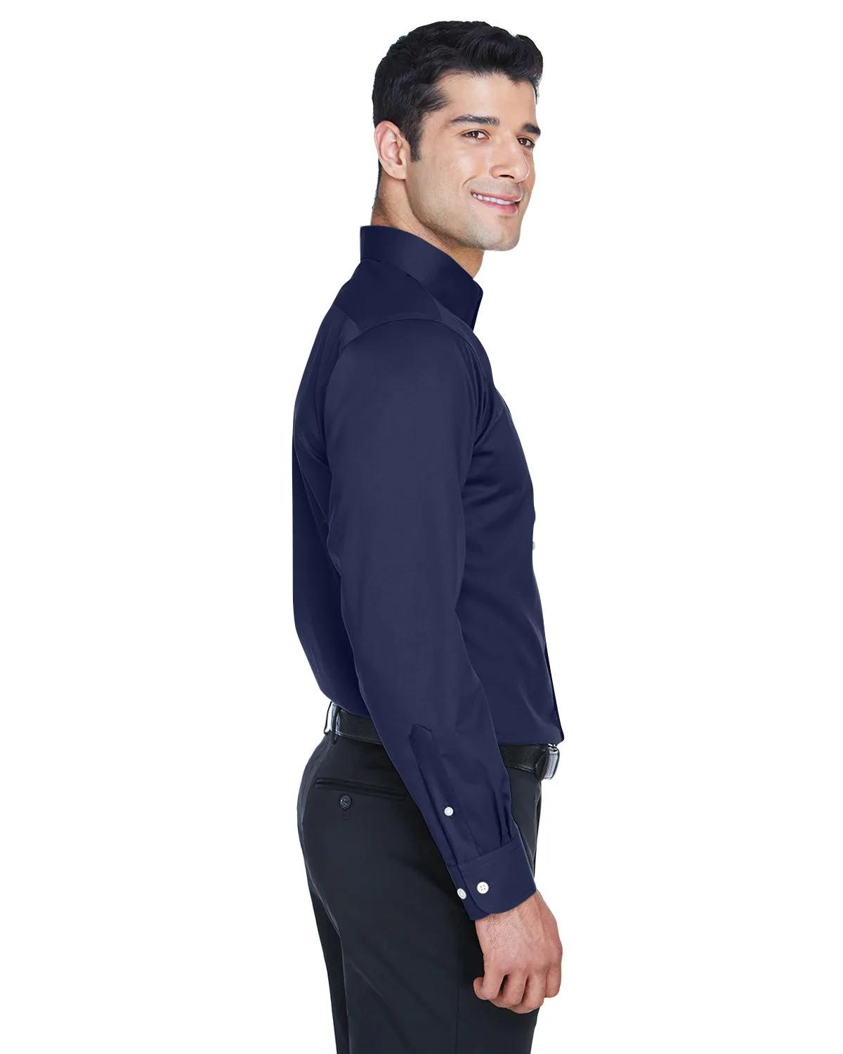 Men's Crown Collection® Tall Solid Stretch Twill Woven Shirt 20 of 27