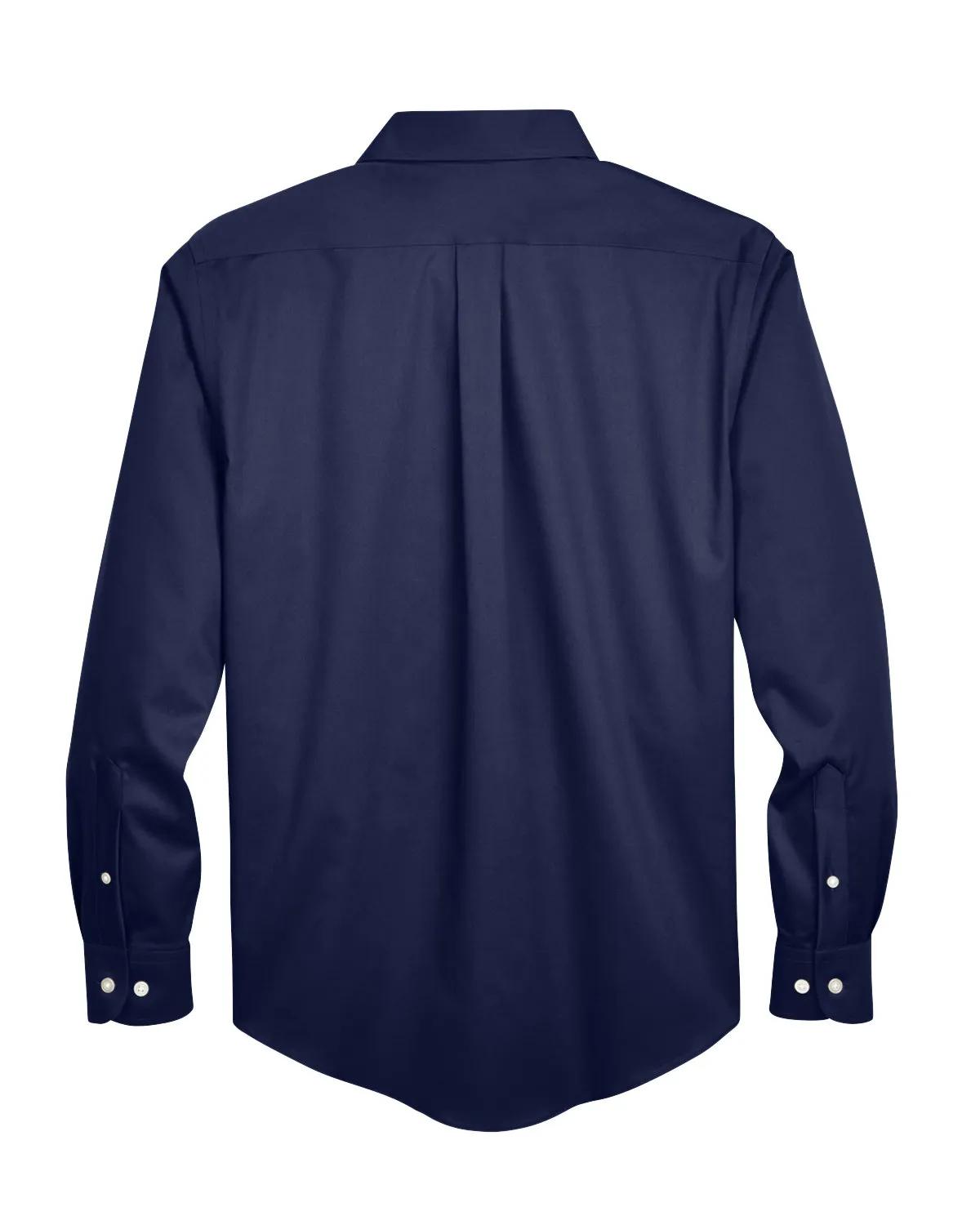 Men's Crown Collection® Tall Solid Stretch Twill Woven Shirt 22 of 27