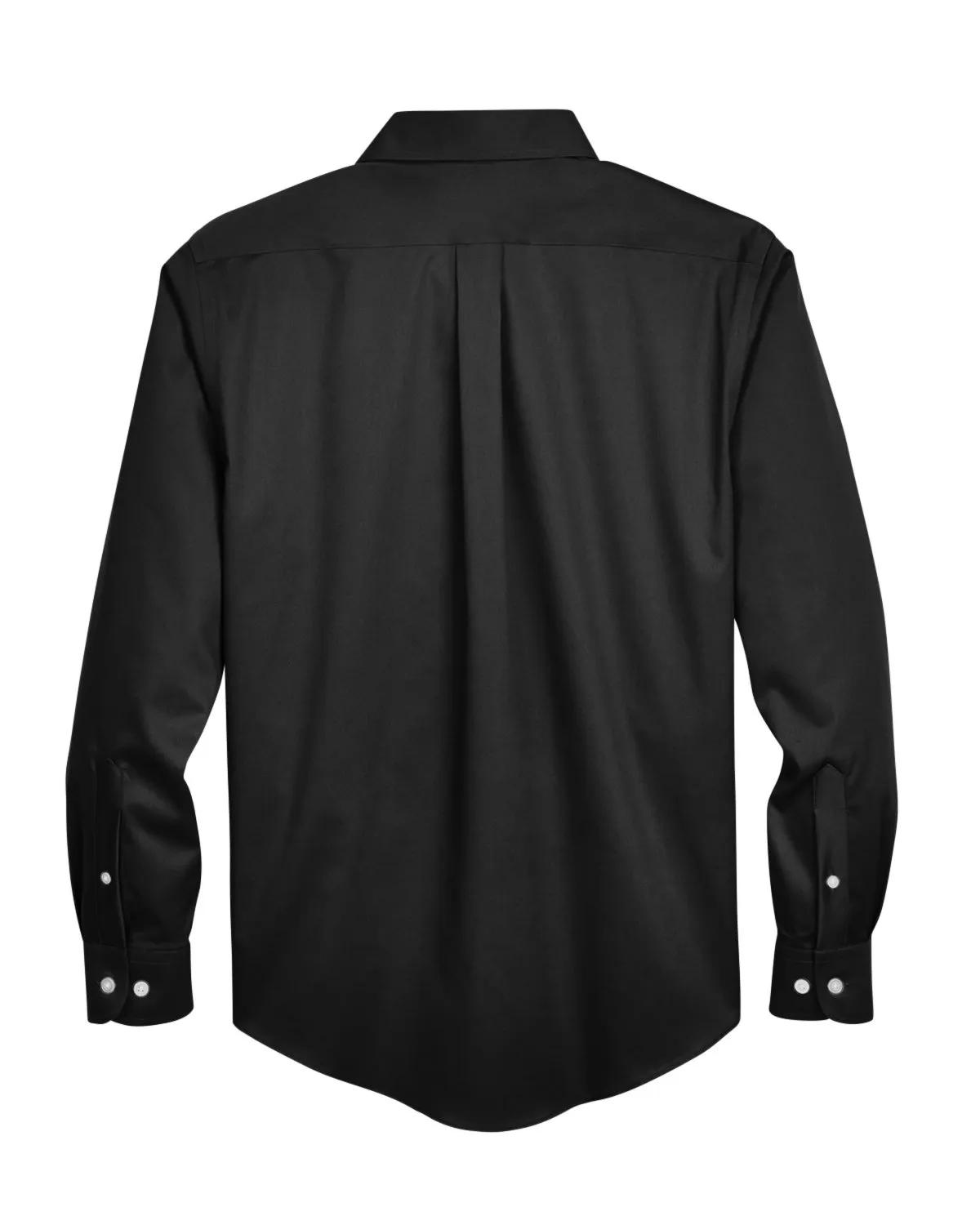 Men's Crown Collection® Tall Solid Stretch Twill Woven Shirt 17 of 27