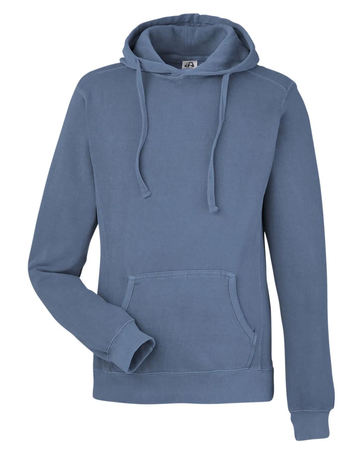 Unisex Pigment Dyed Fleece Hooded Sweatshirt 4 of 35