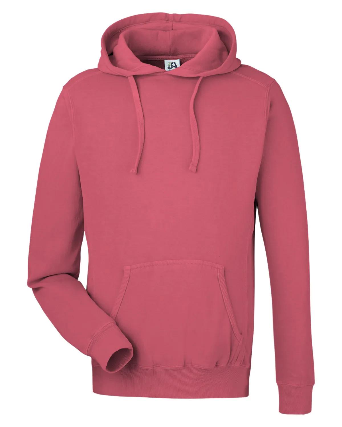 Unisex Pigment Dyed Fleece Hooded Sweatshirt 21 of 35