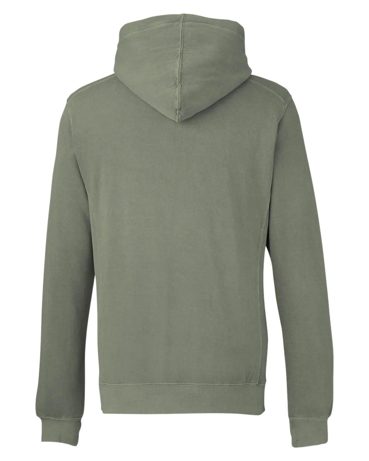 Unisex Pigment Dyed Fleece Hooded Sweatshirt 28 of 35