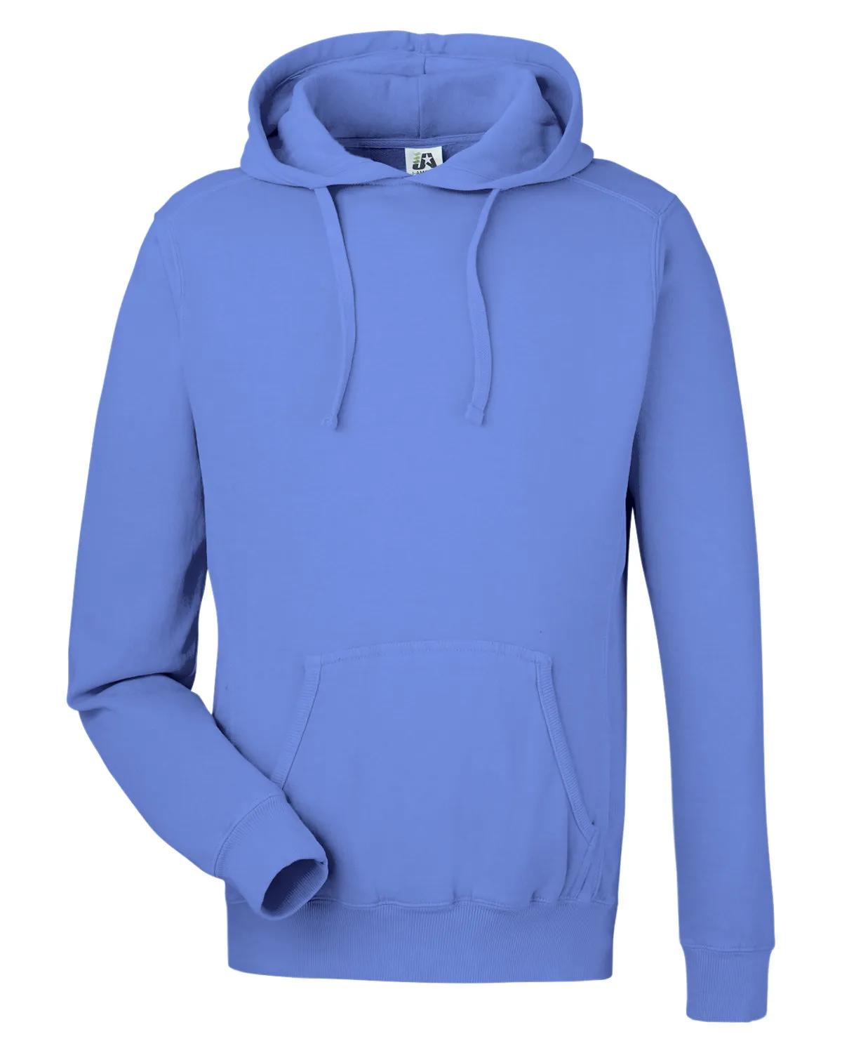 Unisex Pigment Dyed Fleece Hooded Sweatshirt 7 of 35