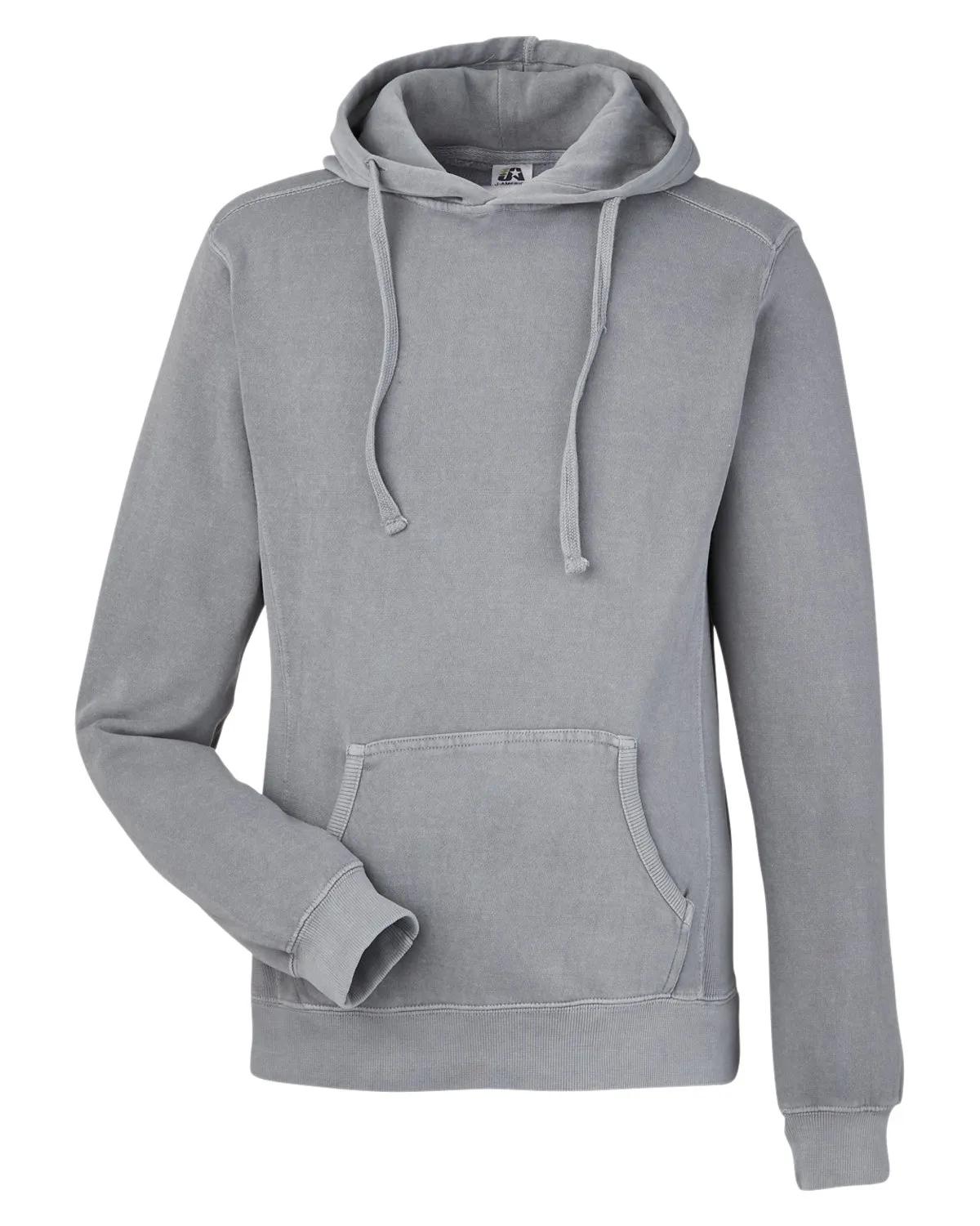 Unisex Pigment Dyed Fleece Hooded Sweatshirt 10 of 35