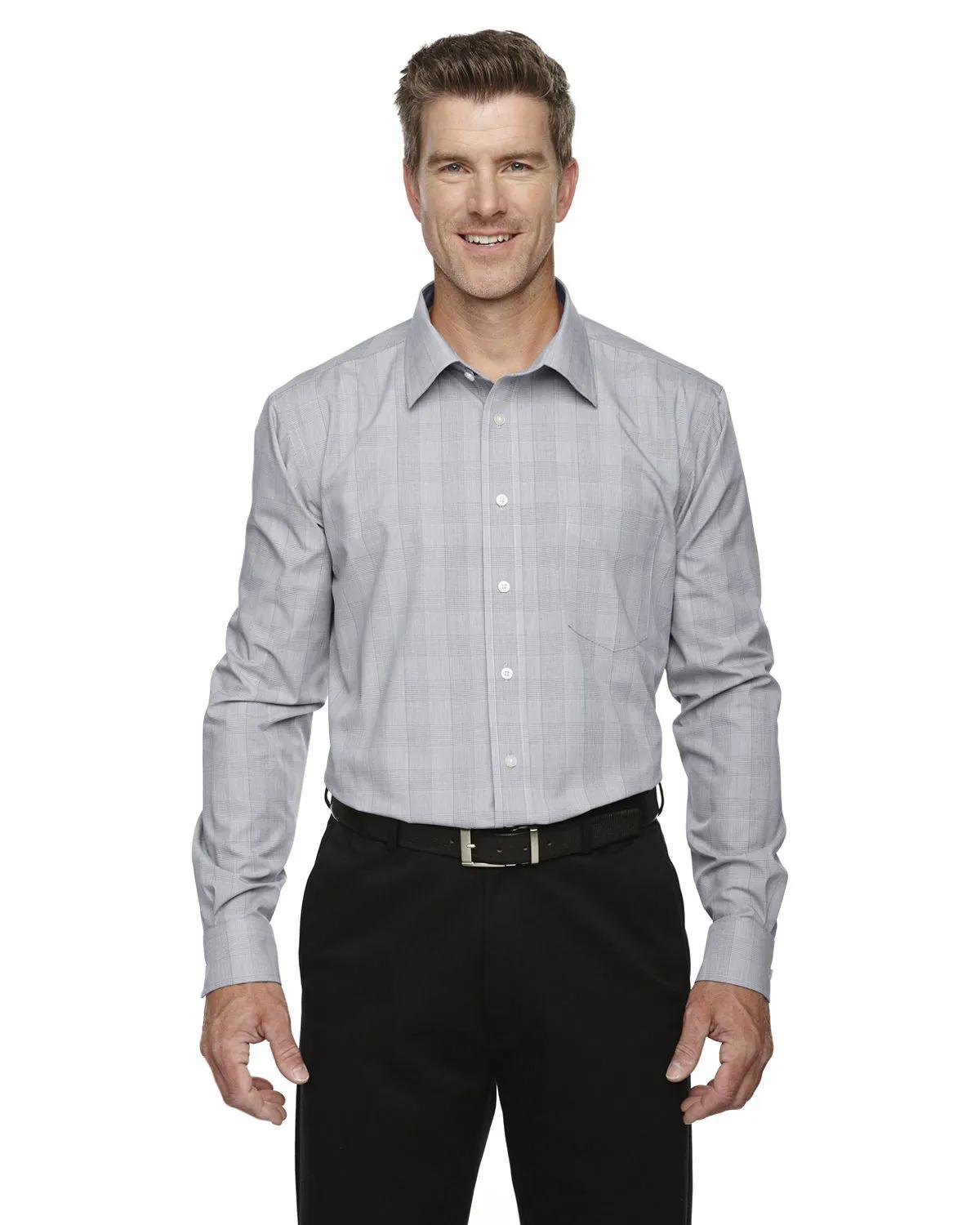 Men's Crown Collection® Glen Plaid Woven Shirt 1 of 13