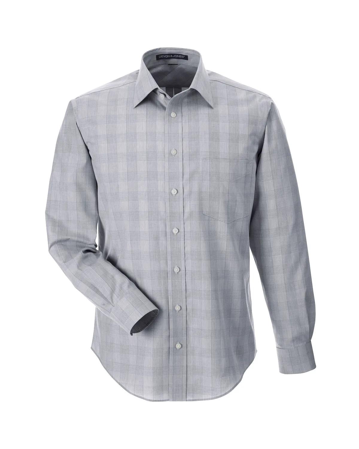 Men's Crown Collection® Glen Plaid Woven Shirt 13 of 13