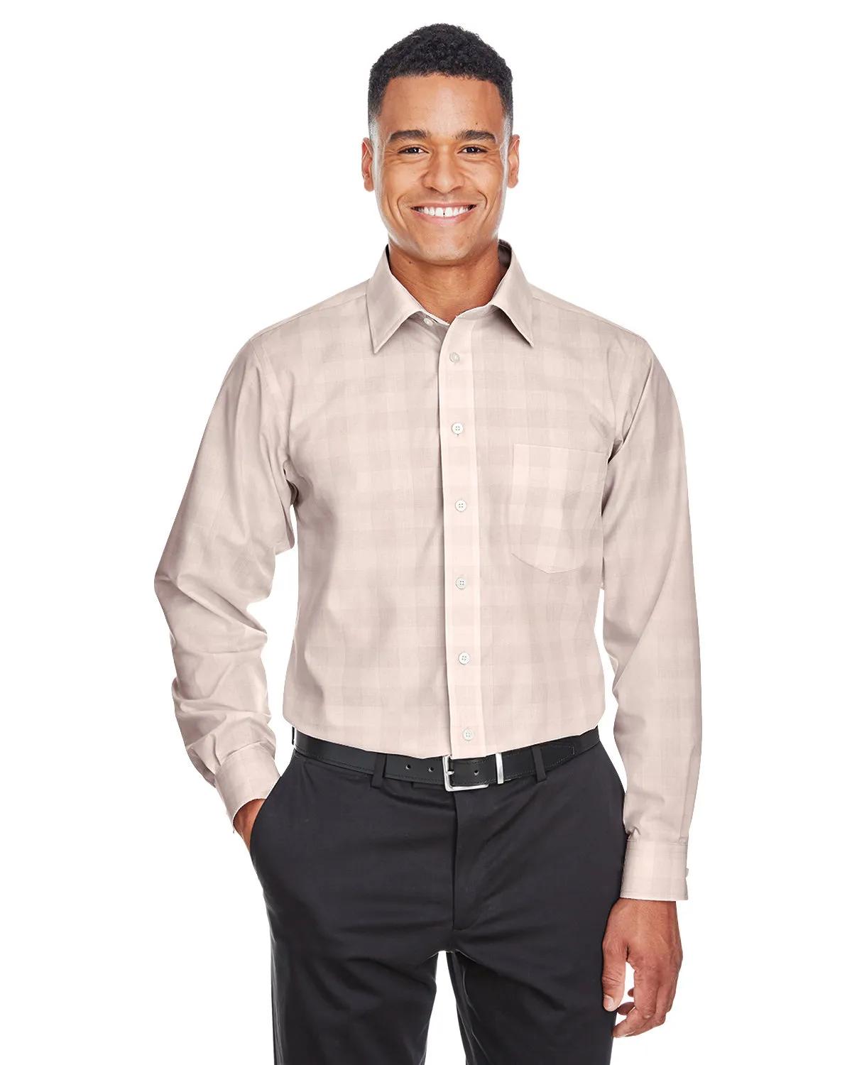 Men's Crown Collection® Glen Plaid Woven Shirt 2 of 13