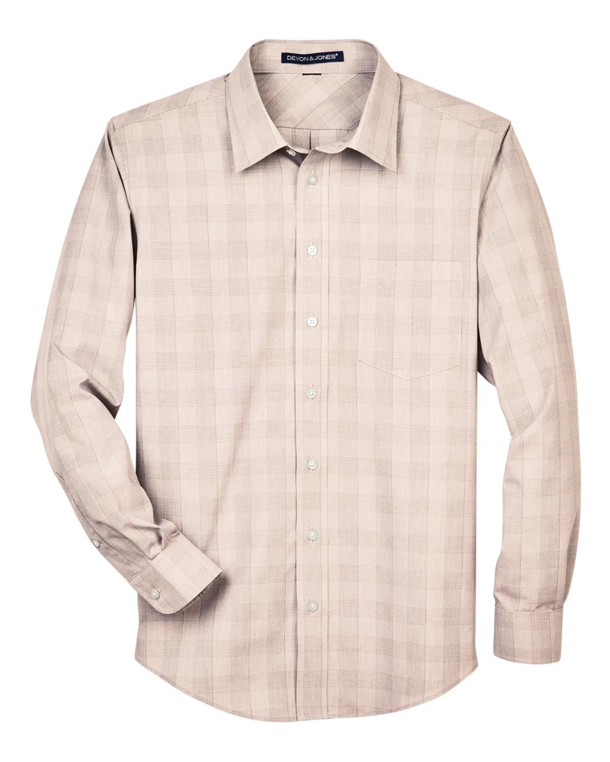 Men's Crown Collection® Glen Plaid Woven Shirt 3 of 13
