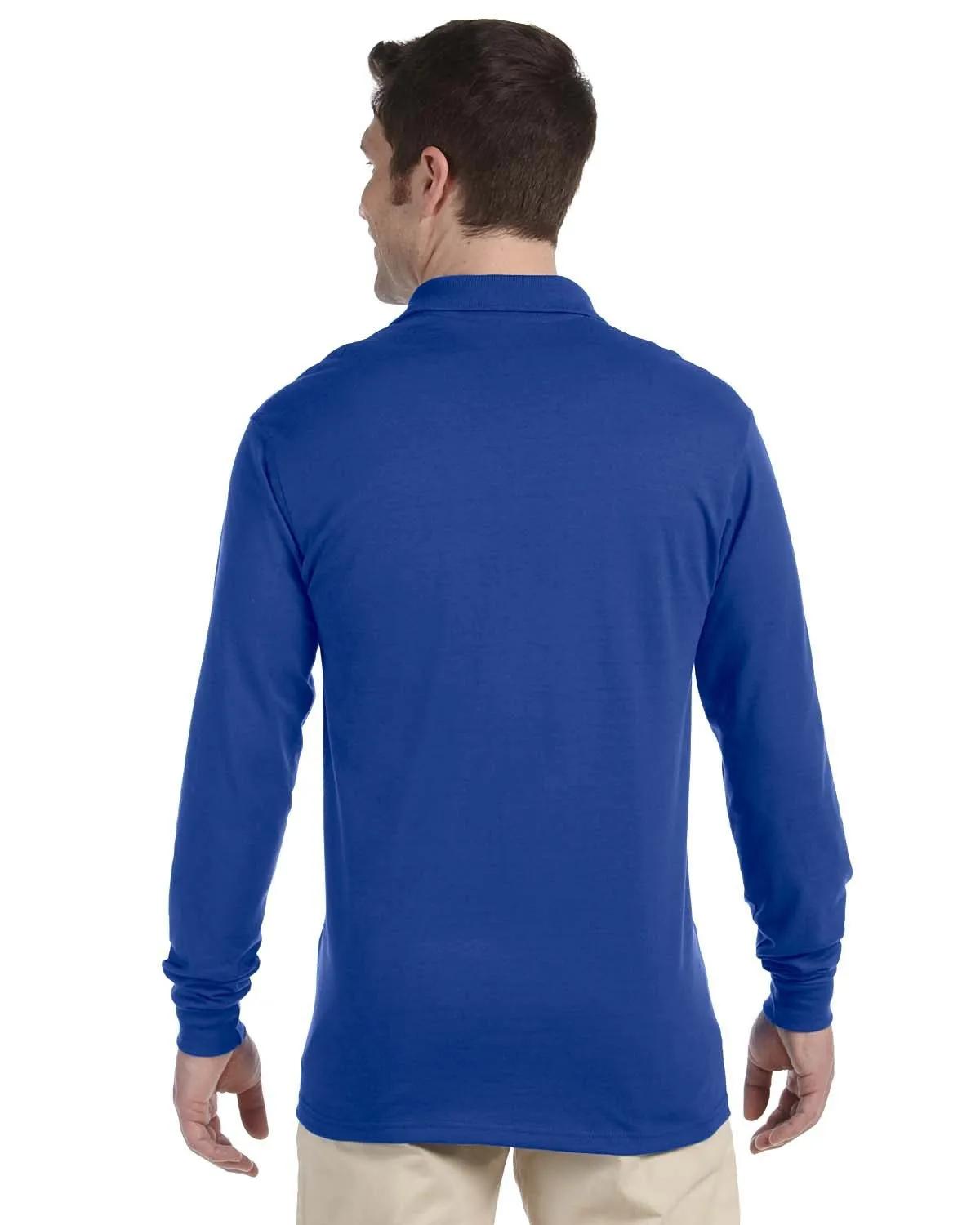Adult SpotShield™ Long-Sleeve Jersey Polo 13 of 20