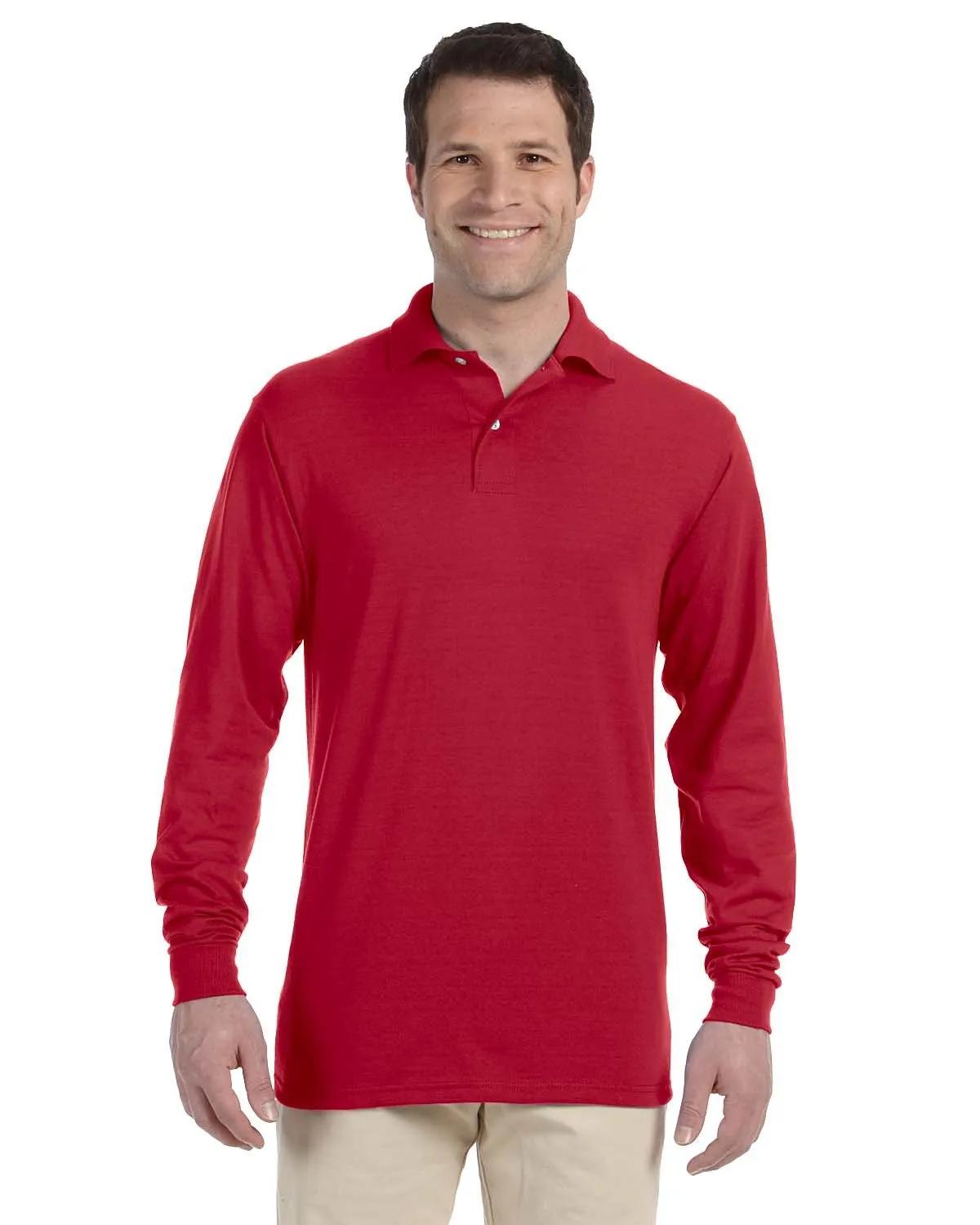 Adult SpotShield™ Long-Sleeve Jersey Polo 1 of 20