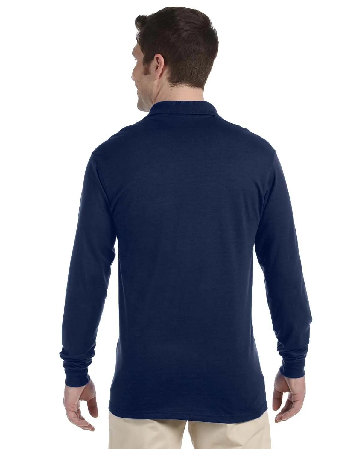 Adult SpotShield™ Long-Sleeve Jersey Polo 9 of 20
