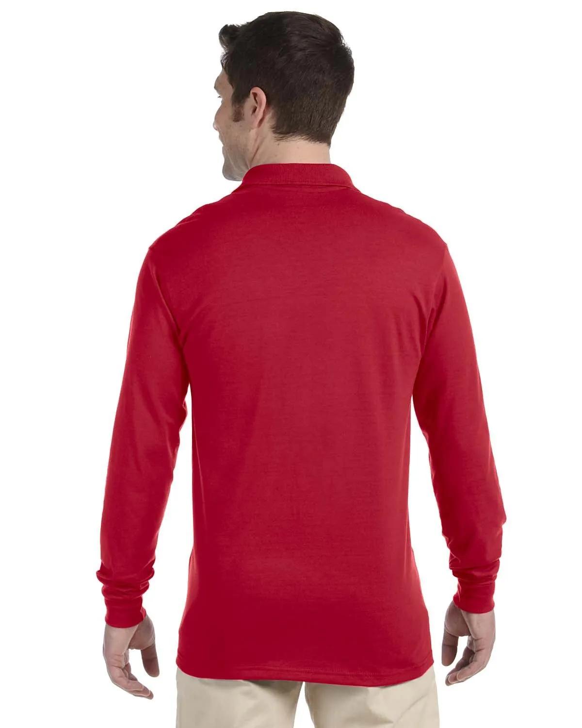 Adult SpotShield™ Long-Sleeve Jersey Polo 9 of 20