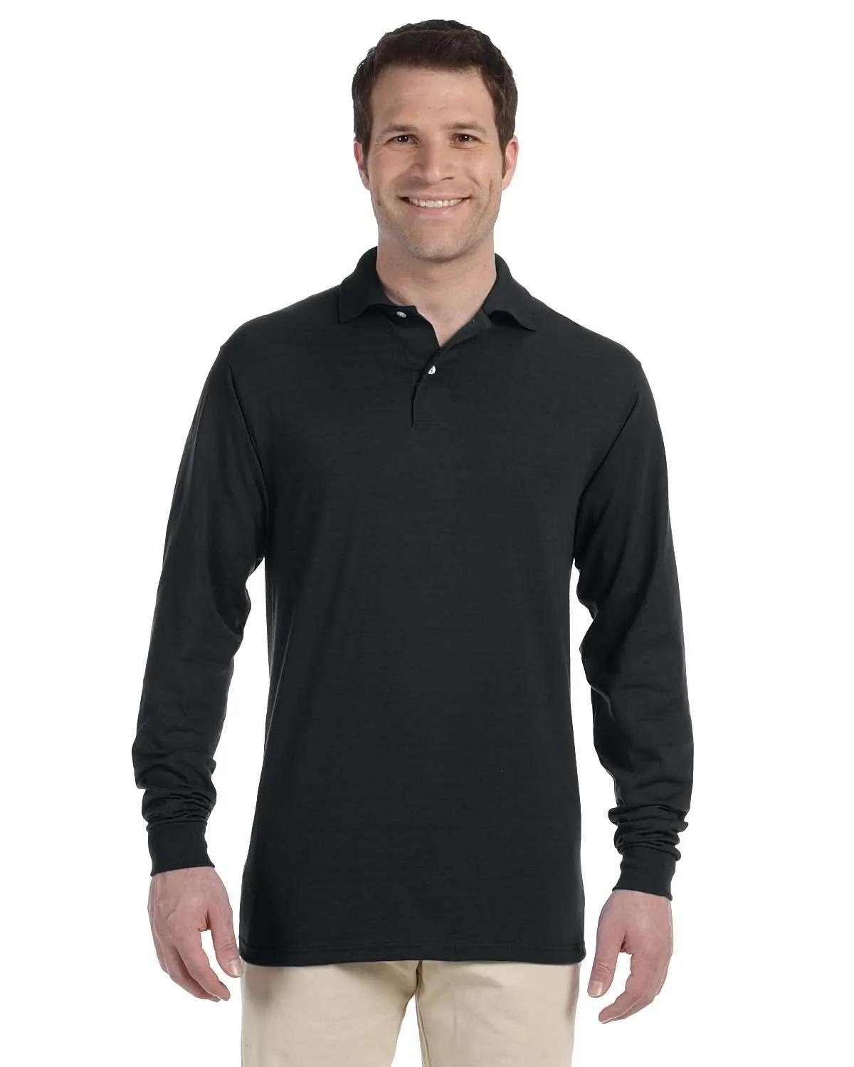 Adult SpotShield™ Long-Sleeve Jersey Polo 5 of 20