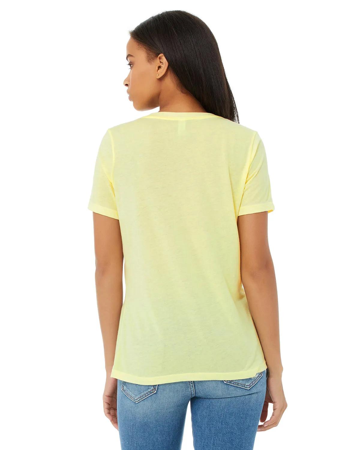 Ladies' Relaxed Triblend V-Neck T-Shirt 26 of 46