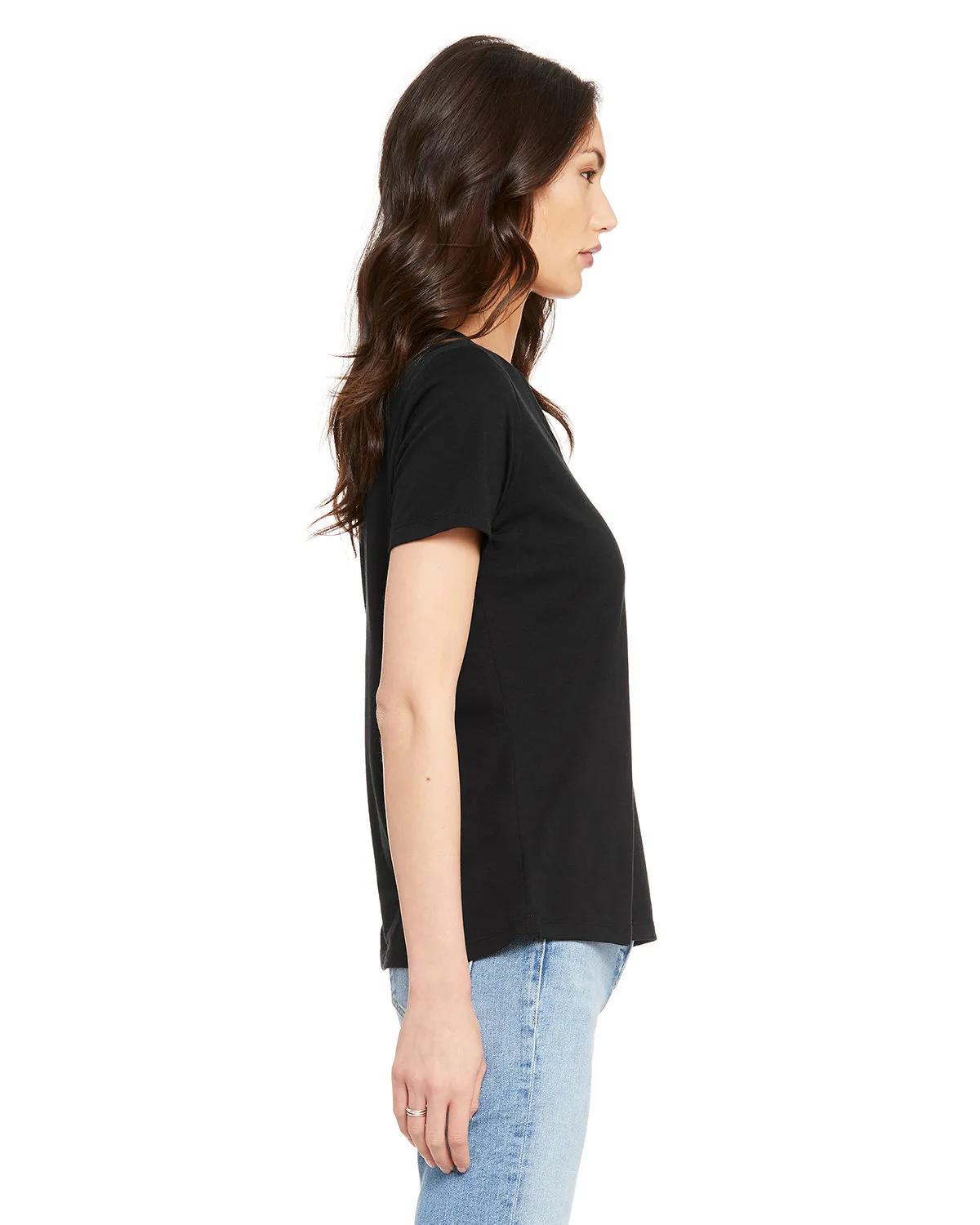 Ladies' Relaxed Triblend V-Neck T-Shirt 23 of 46