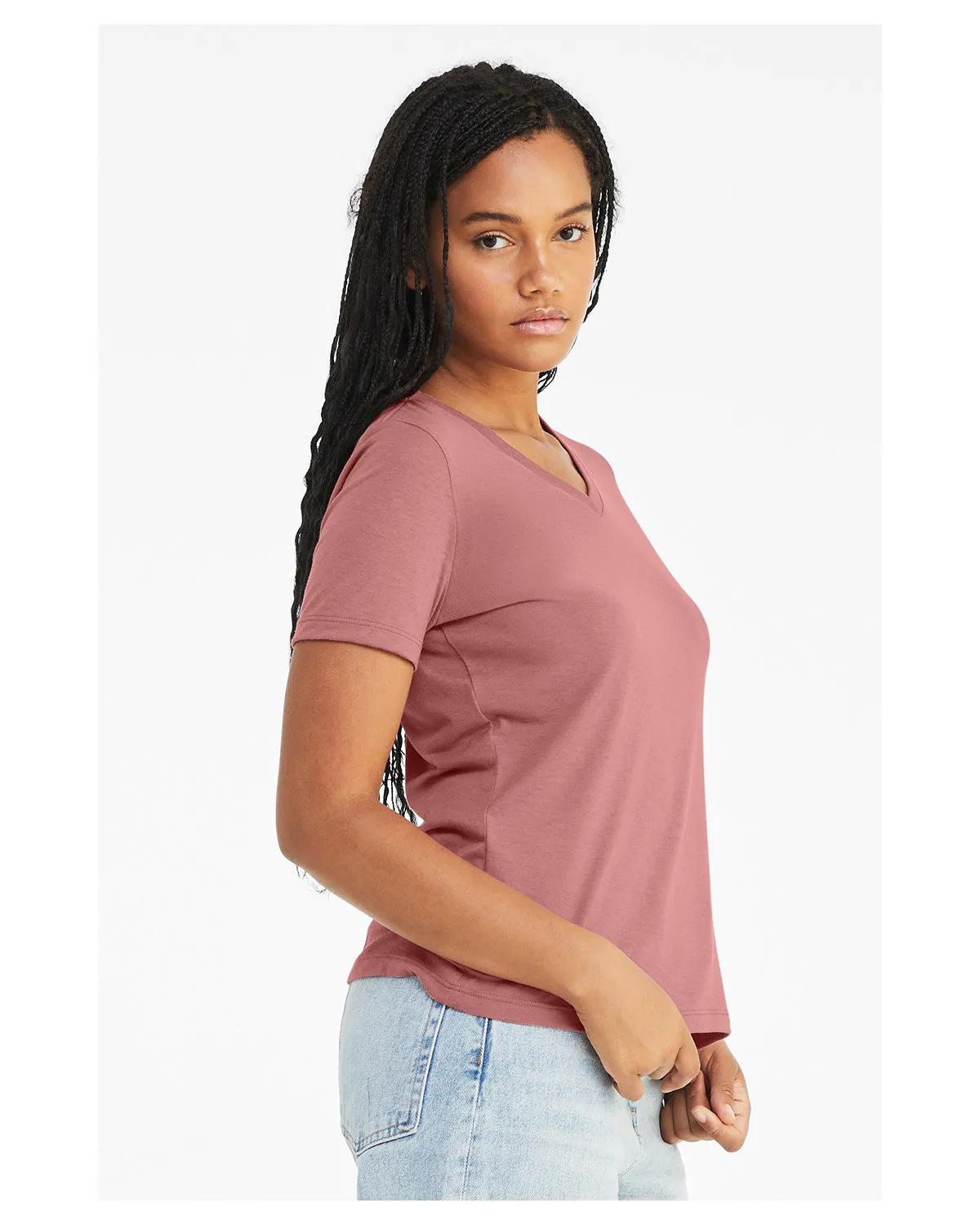 Ladies' Relaxed Triblend V-Neck T-Shirt 15 of 46