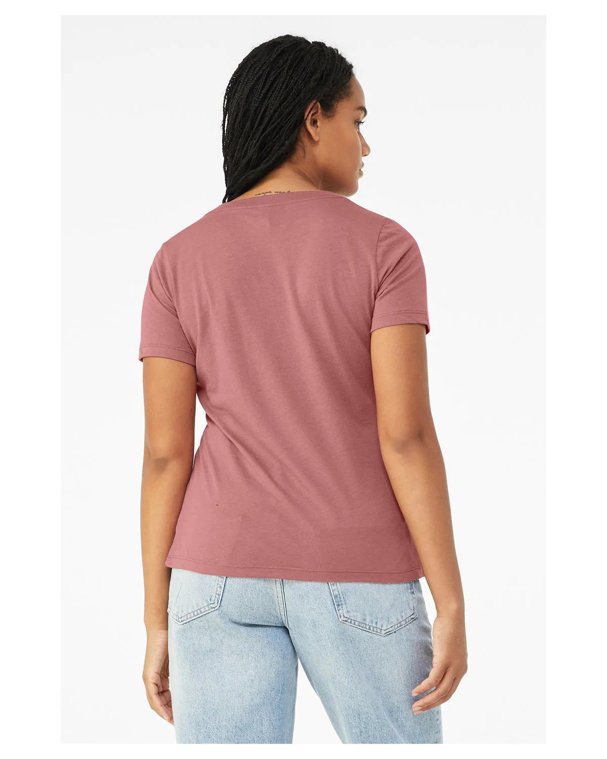 Ladies' Relaxed Triblend V-Neck T-Shirt 14 of 46