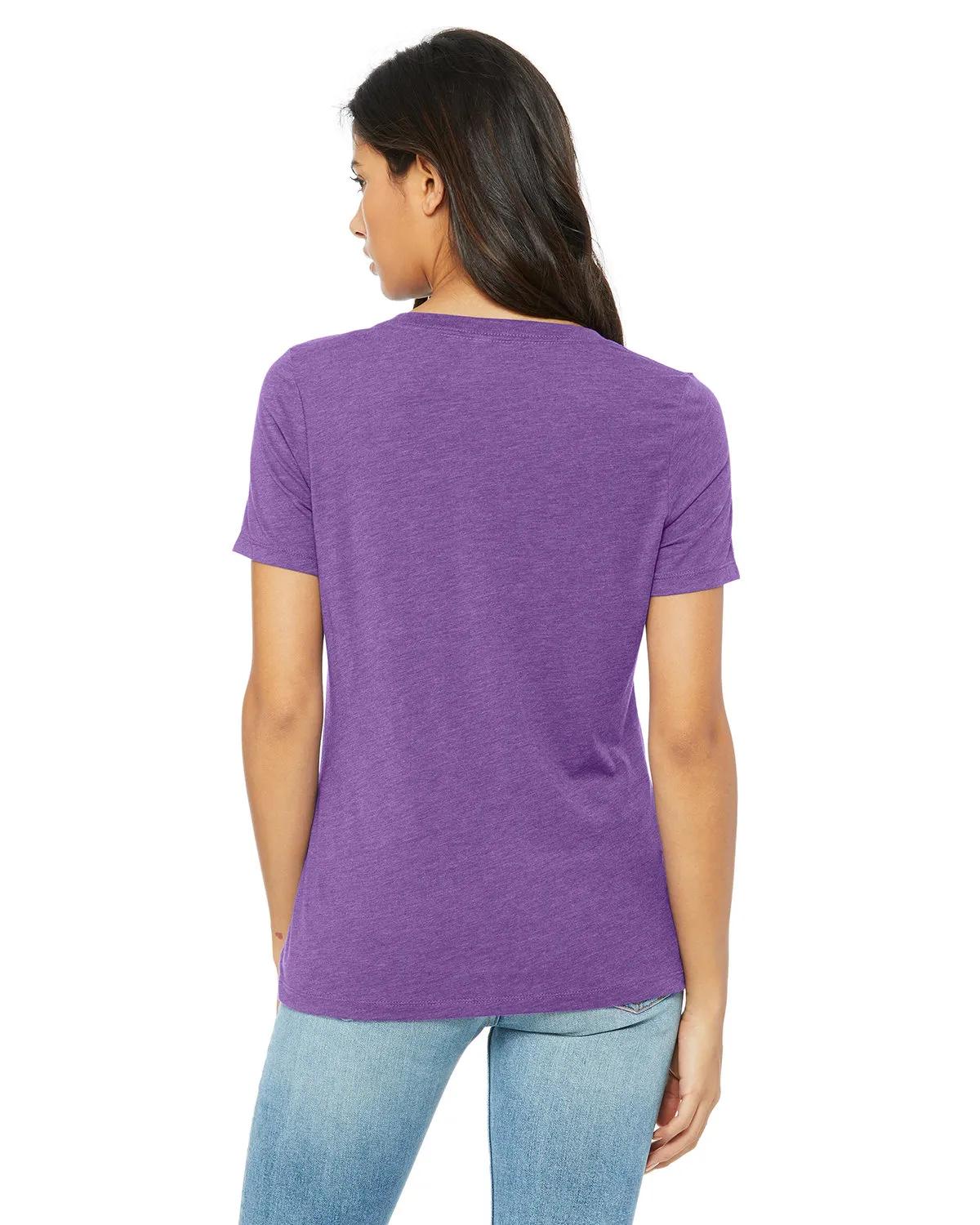 Ladies' Relaxed Triblend V-Neck T-Shirt 40 of 46