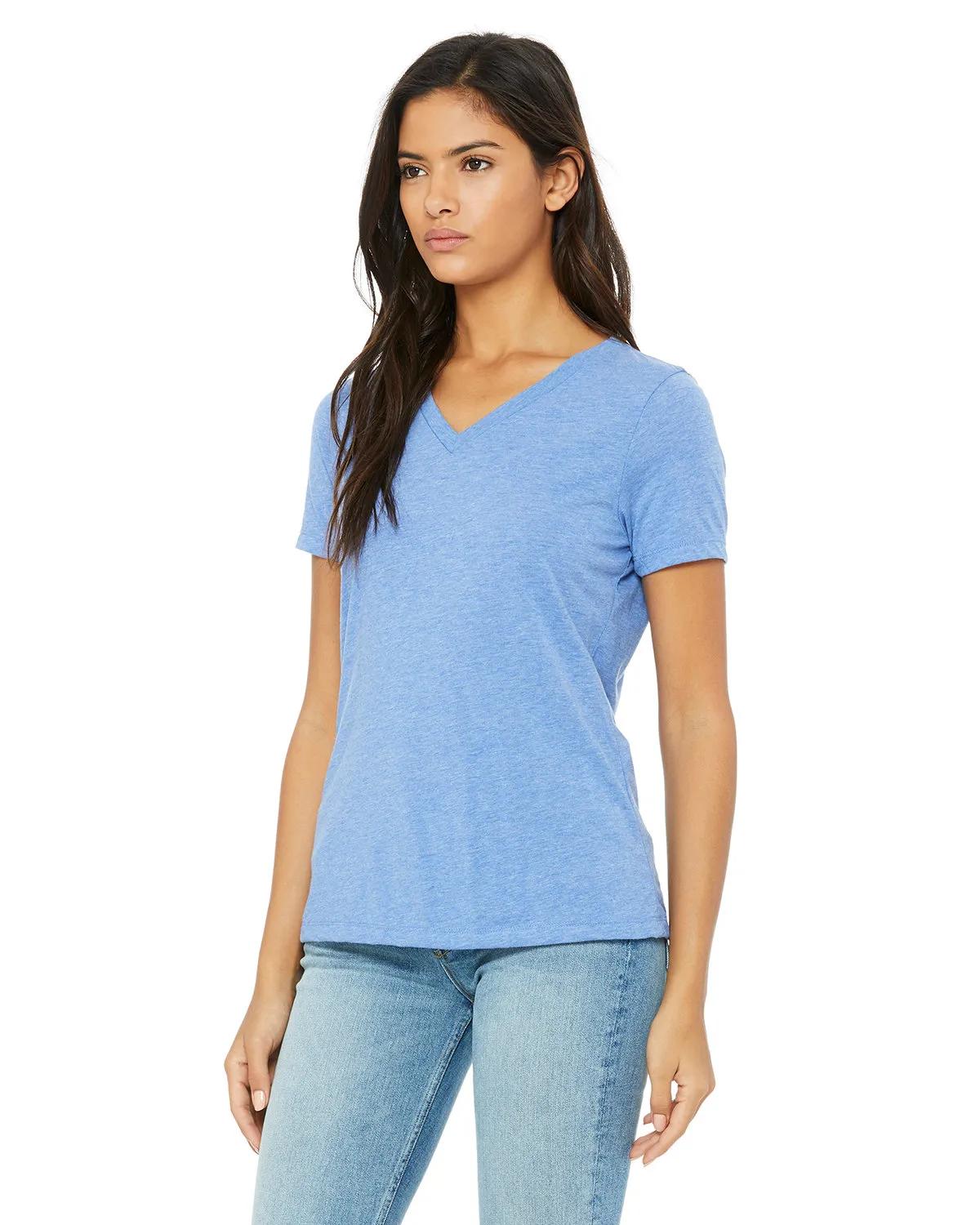 Ladies' Relaxed Triblend V-Neck T-Shirt 46 of 46