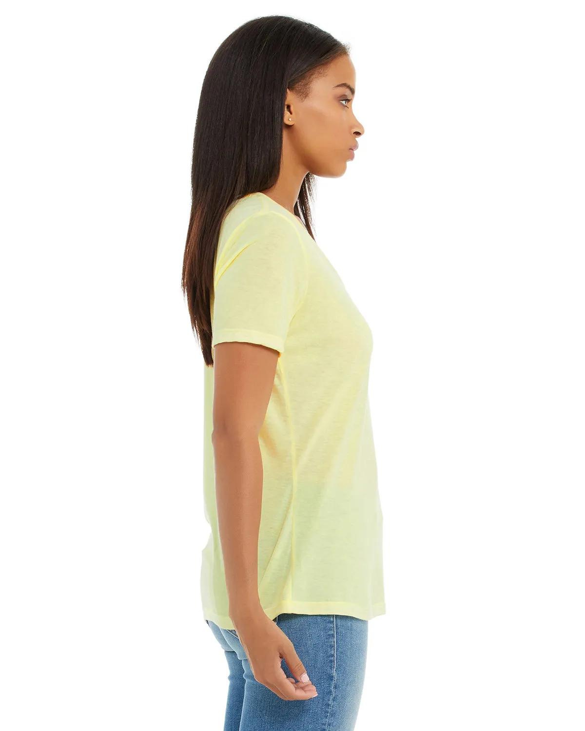 Ladies' Relaxed Triblend V-Neck T-Shirt 27 of 46