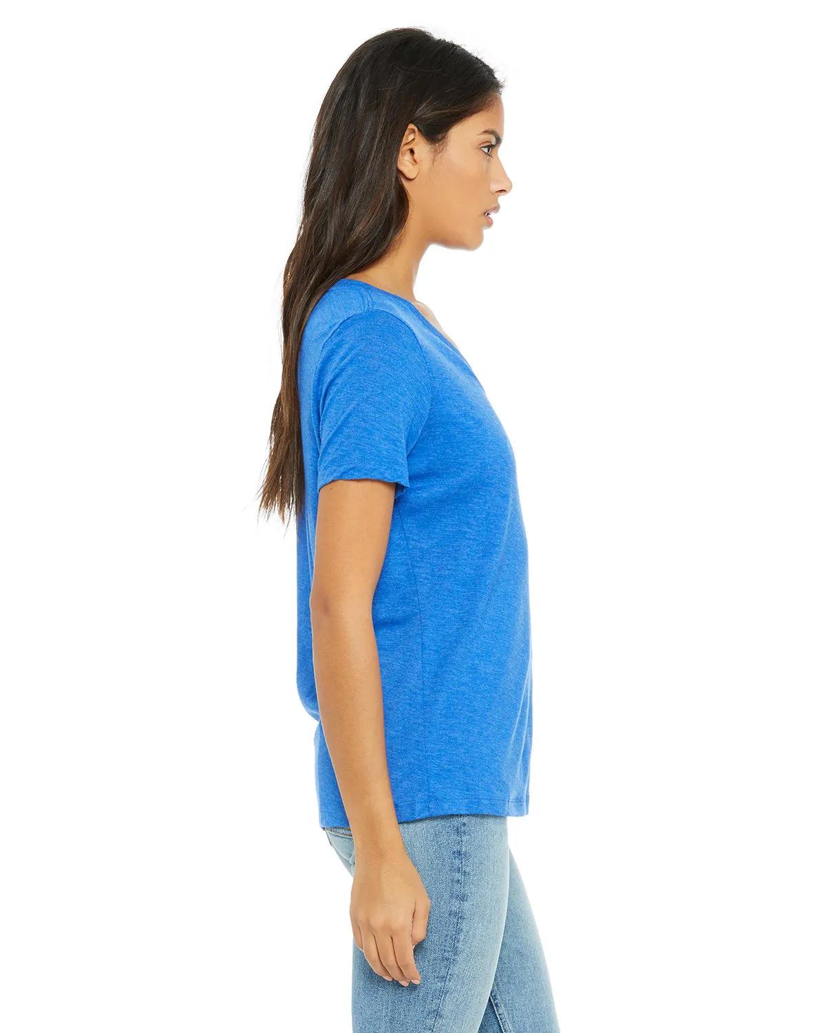 Ladies' Relaxed Triblend V-Neck T-Shirt 20 of 46