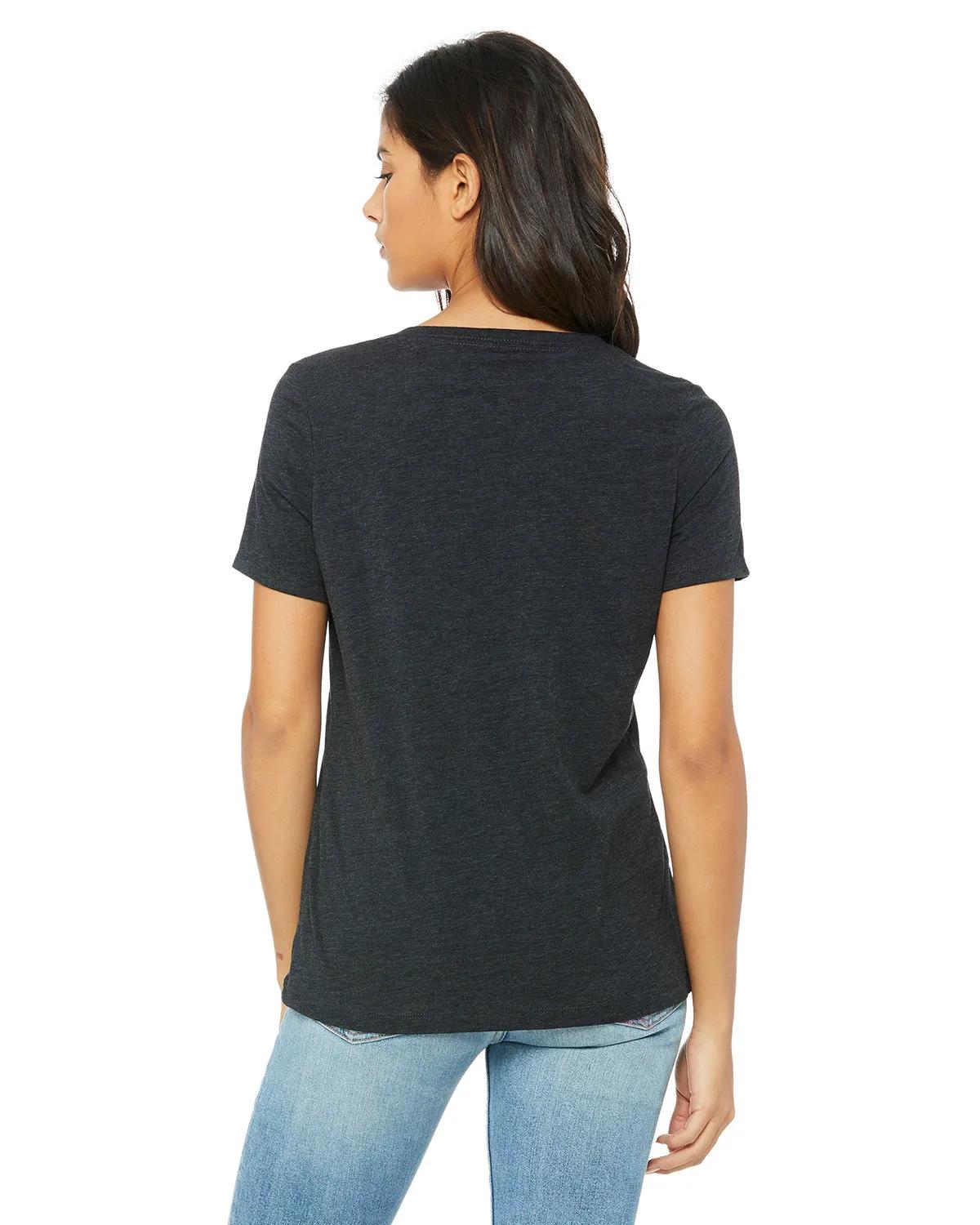 Ladies' Relaxed Triblend V-Neck T-Shirt 43 of 46