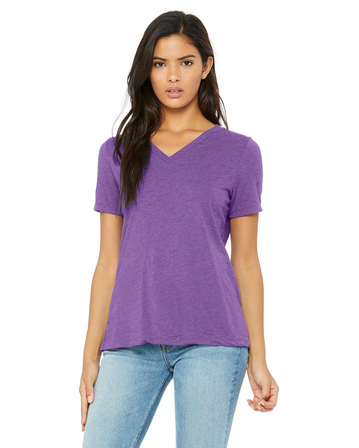 Ladies' Relaxed Triblend V-Neck T-Shirt