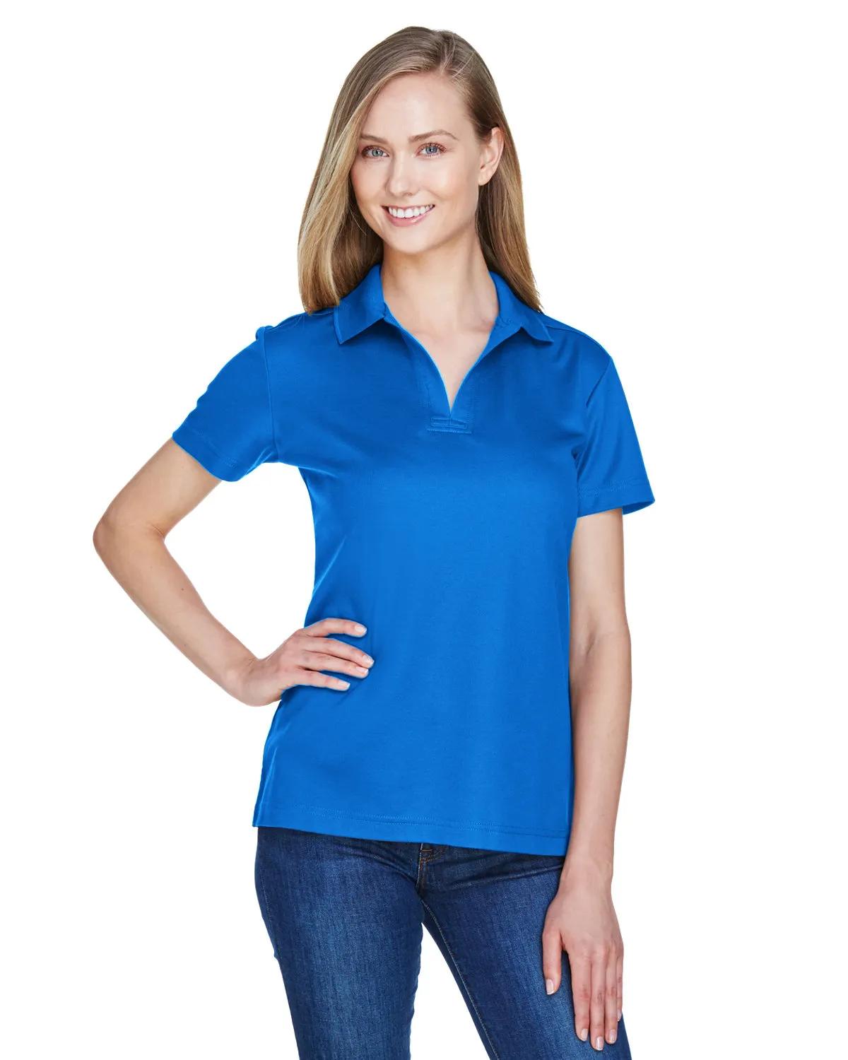 CrownLux Performance® Ladies' Plaited Polo 1 of 95