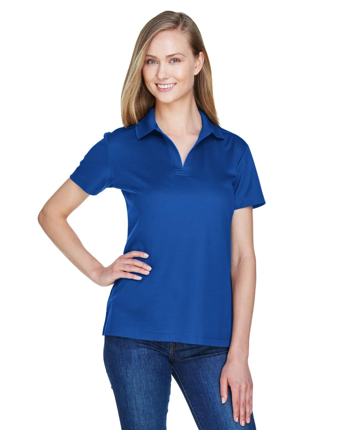 CrownLux Performance® Ladies' Plaited Polo 2 of 95