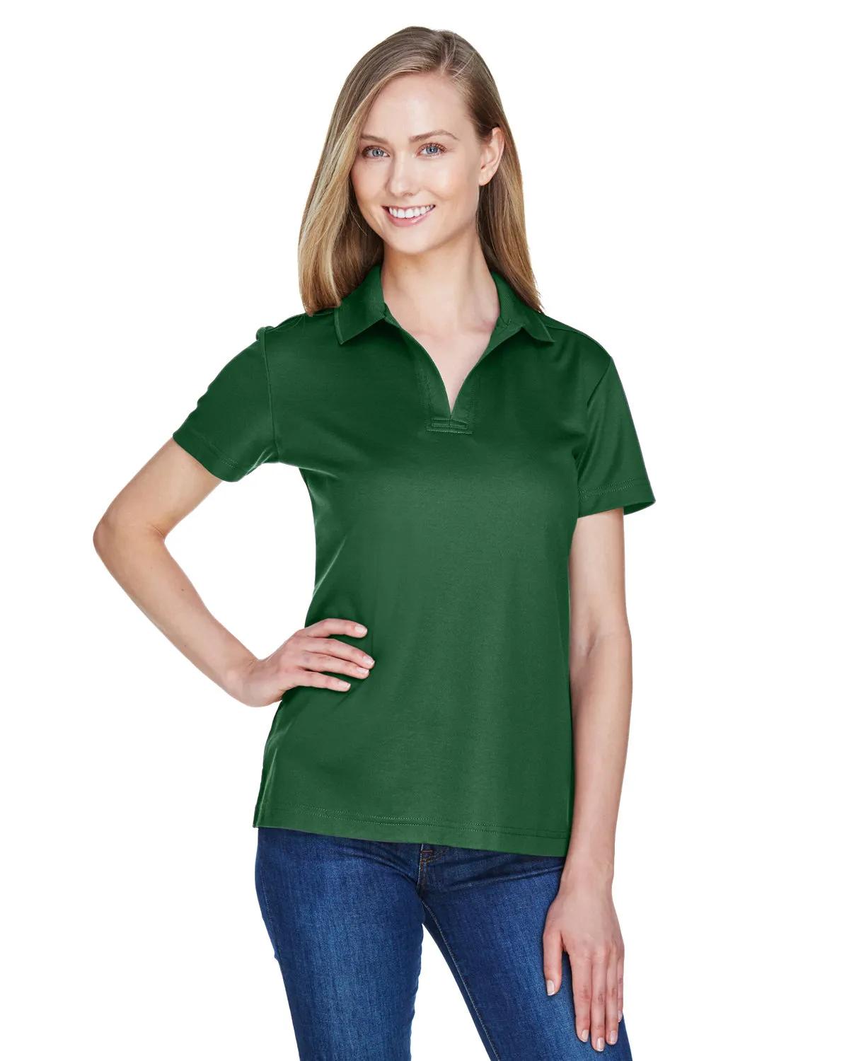 CrownLux Performance® Ladies' Plaited Polo 4 of 95