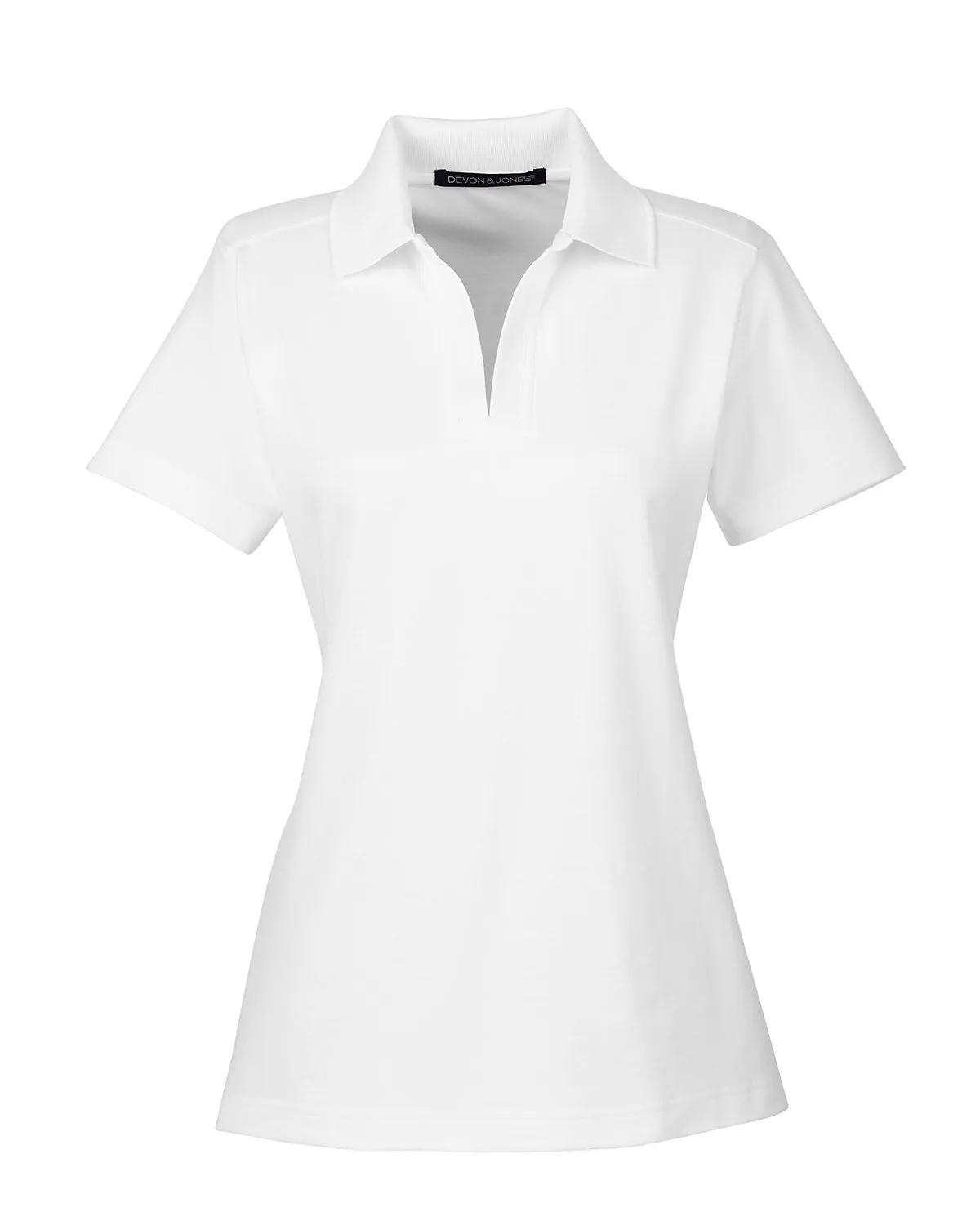 CrownLux Performance® Ladies' Plaited Polo 76 of 95