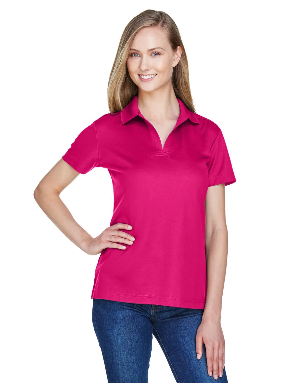 CrownLux Performance® Ladies' Plaited Polo 3 of 95