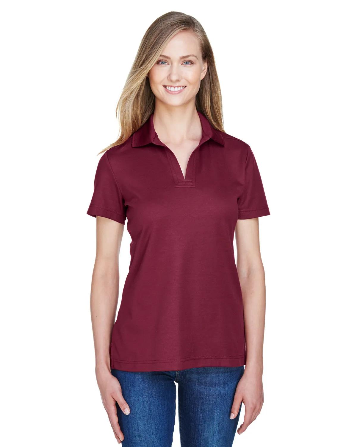 CrownLux Performance® Ladies' Plaited Polo 7 of 95