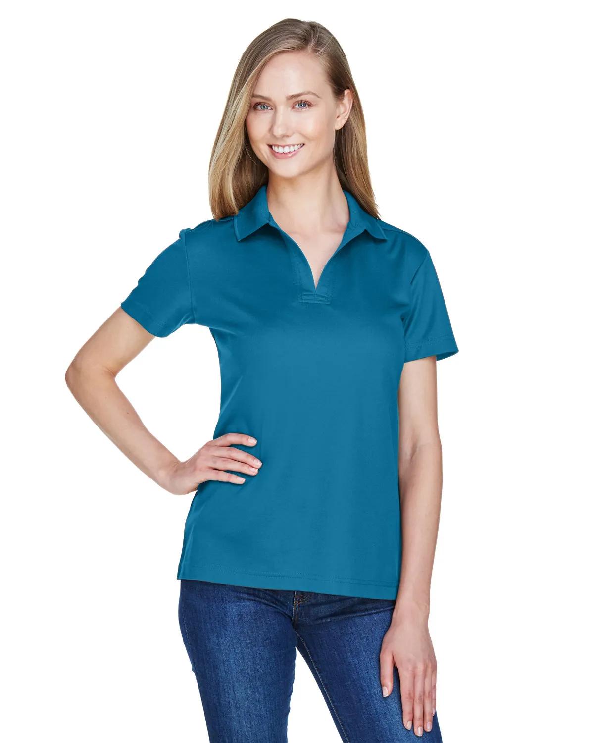 CrownLux Performance® Ladies' Plaited Polo 2 of 95