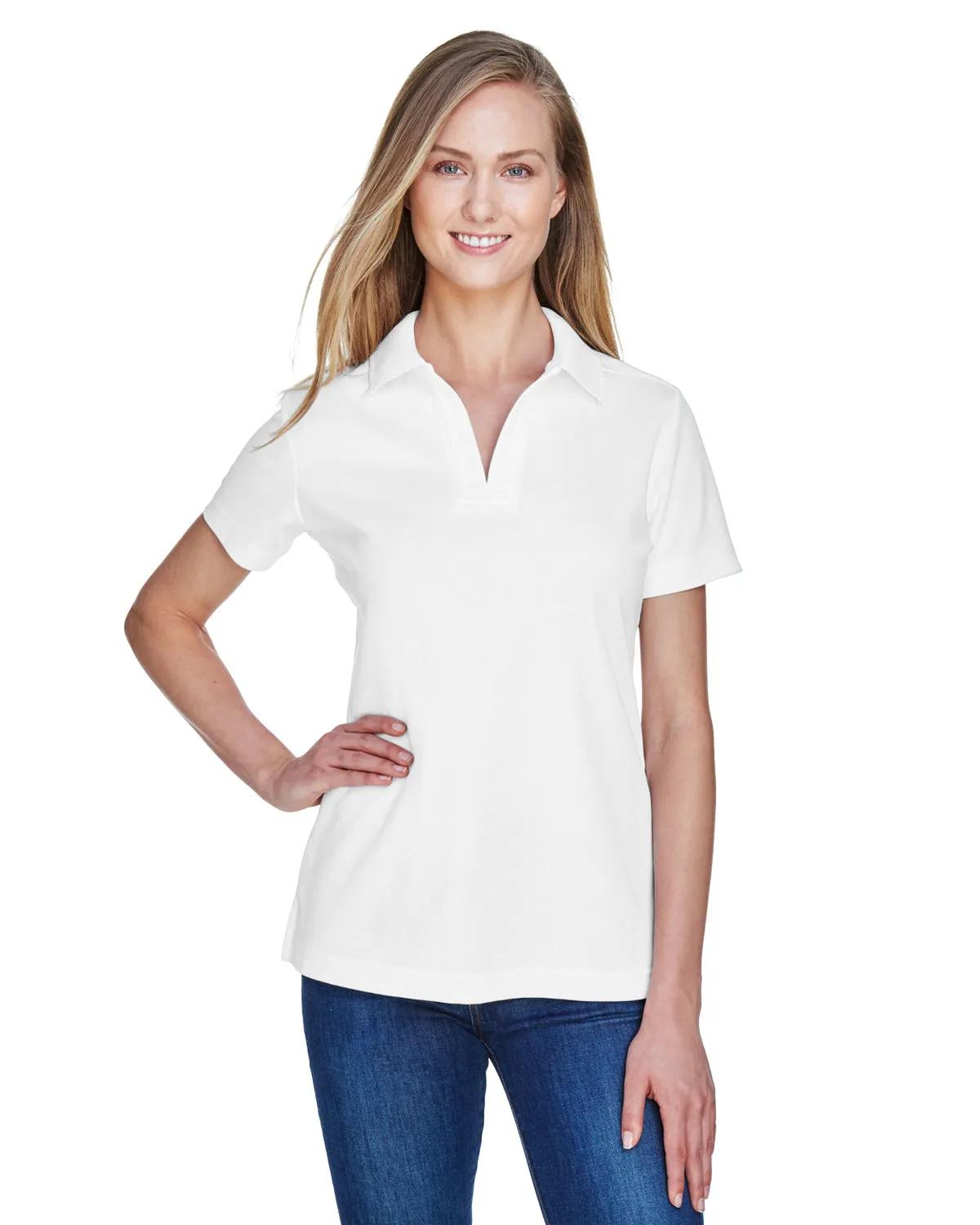 CrownLux Performance® Ladies' Plaited Polo 3 of 95