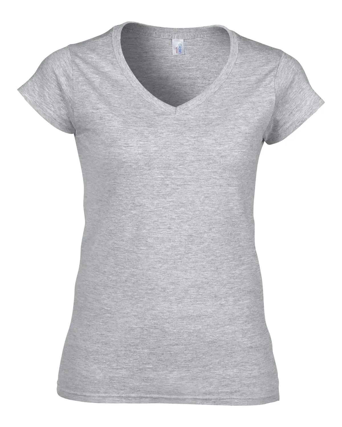 Ladies' SoftStyle® Fitted V-Neck T-Shirt 16 of 29