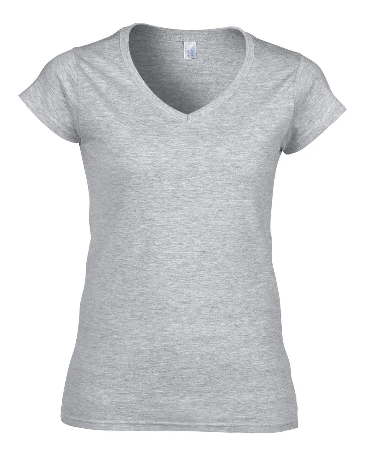 Ladies' SoftStyle® Fitted V-Neck T-Shirt 29 of 29