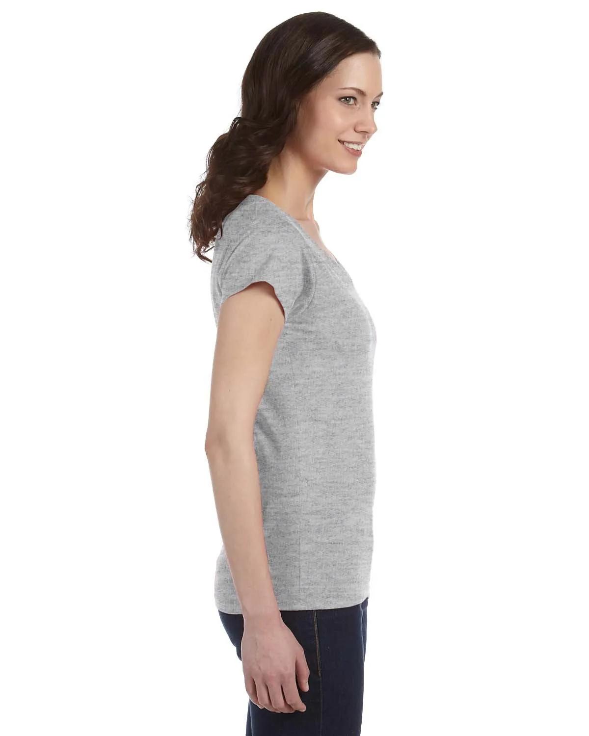 Ladies' SoftStyle® Fitted V-Neck T-Shirt 28 of 29