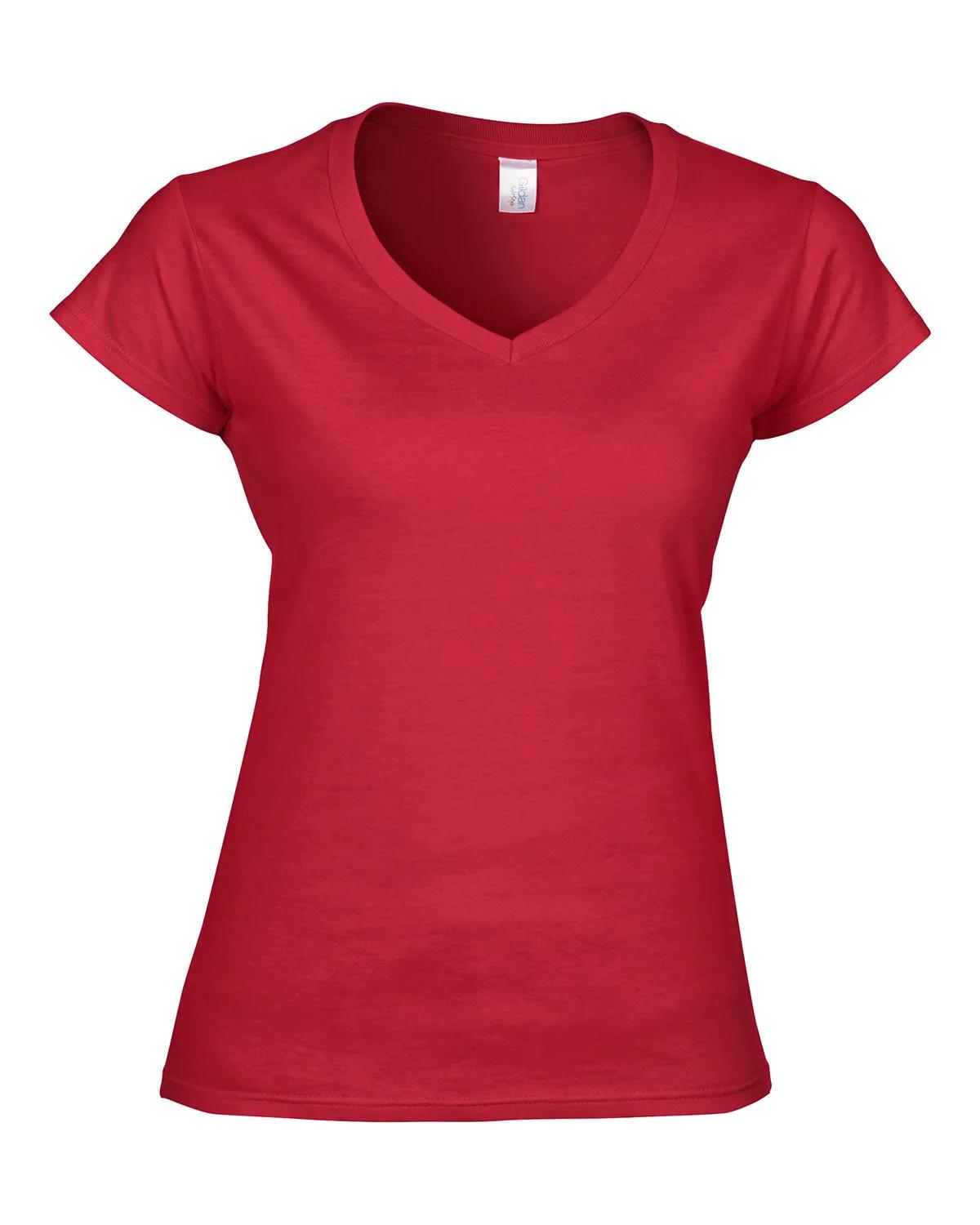 Ladies' SoftStyle® Fitted V-Neck T-Shirt 22 of 29