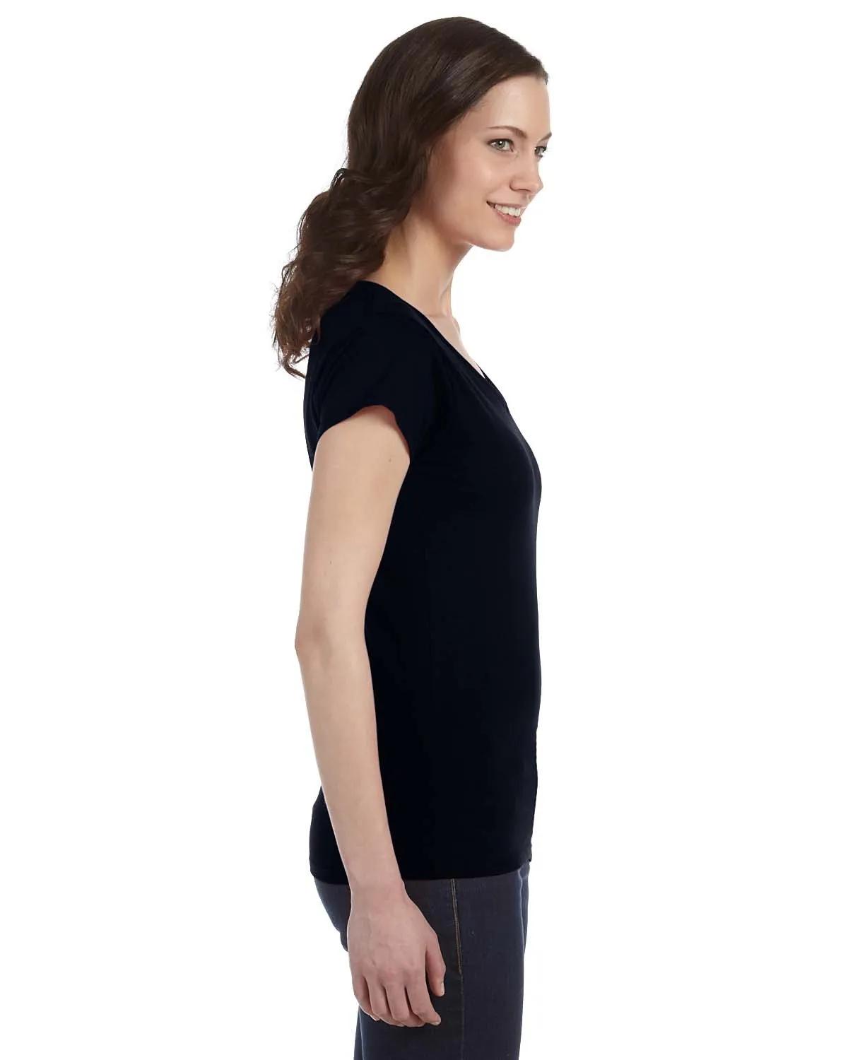 Ladies' SoftStyle® Fitted V-Neck T-Shirt 15 of 29