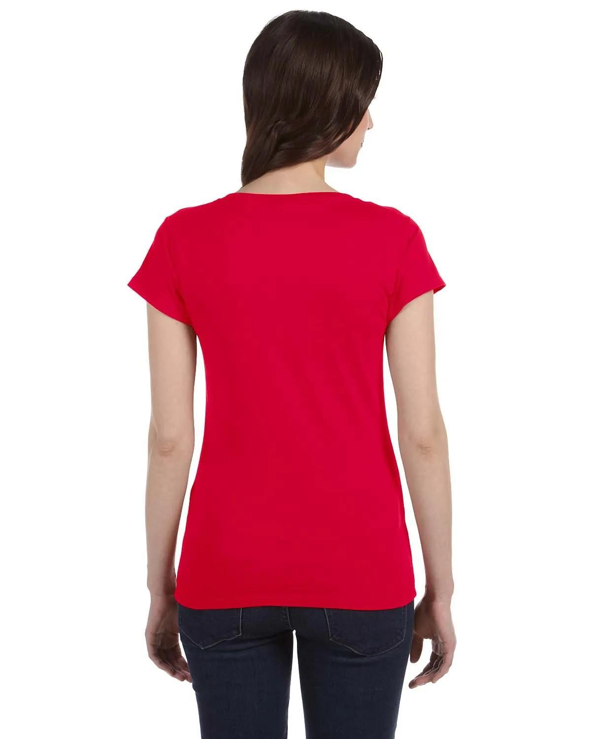 Ladies' SoftStyle® Fitted V-Neck T-Shirt 17 of 29