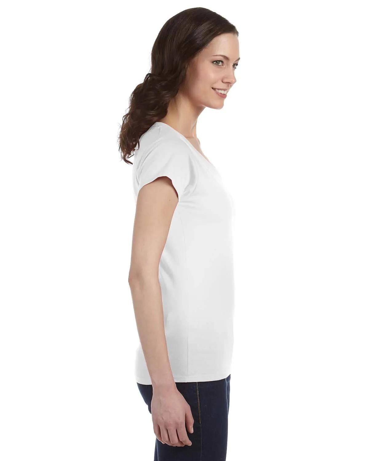 Ladies' SoftStyle® Fitted V-Neck T-Shirt 24 of 29