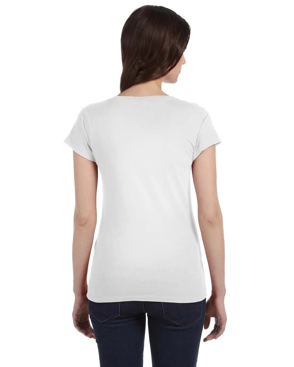 Ladies' SoftStyle® Fitted V-Neck T-Shirt 23 of 29