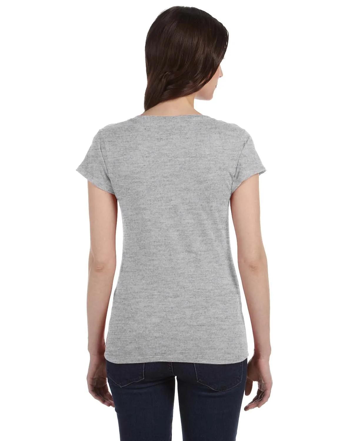 Ladies' SoftStyle® Fitted V-Neck T-Shirt 27 of 29