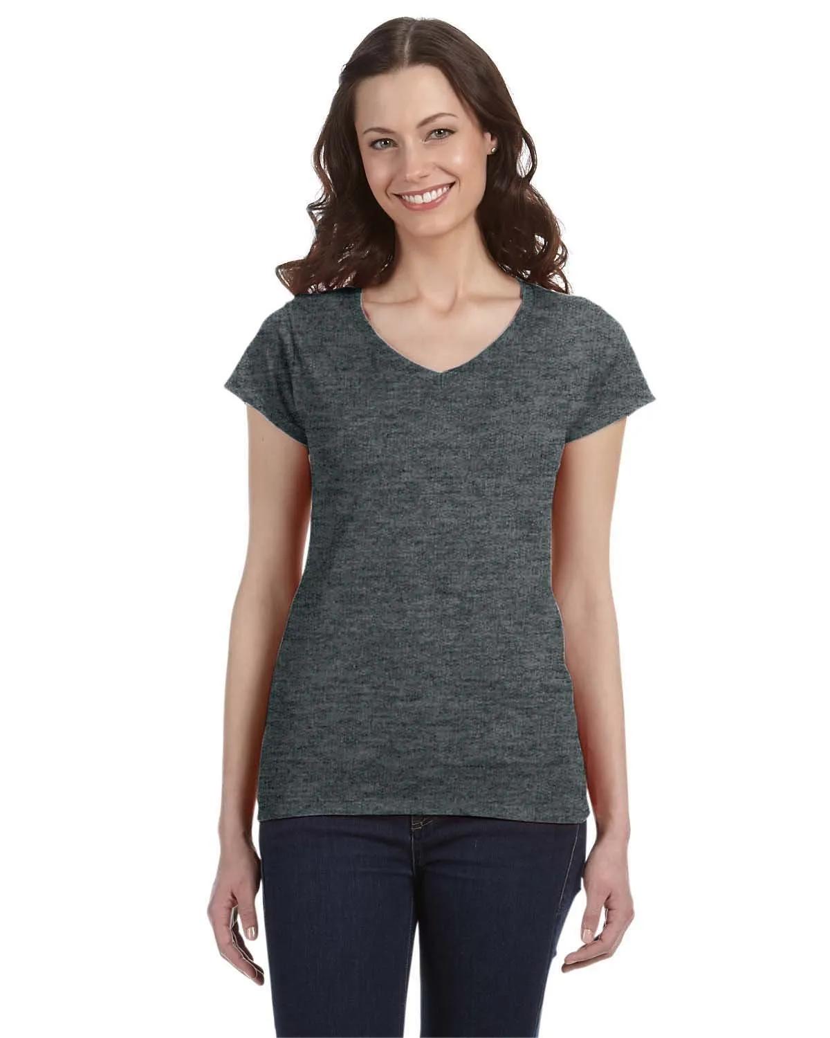 Ladies' SoftStyle® Fitted V-Neck T-Shirt 5 of 29