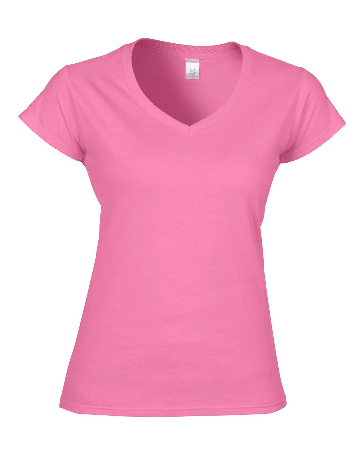 Ladies' SoftStyle® Fitted V-Neck T-Shirt 28 of 29