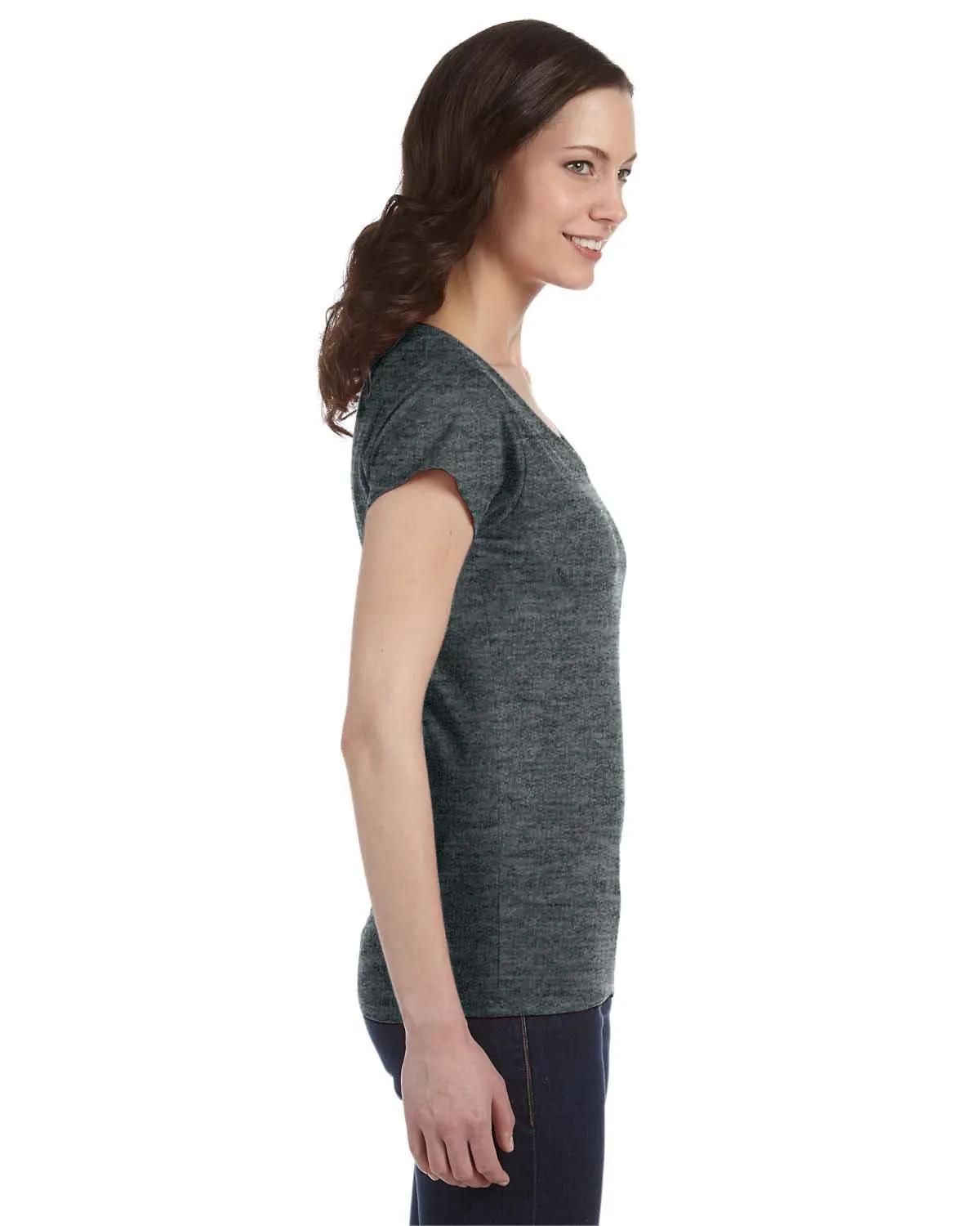 Ladies' SoftStyle® Fitted V-Neck T-Shirt 26 of 29